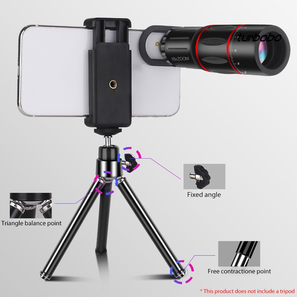 SJPJ_Mobile Phone Camera External 18X Zoom HD Telephoto Lens with Universal Clip