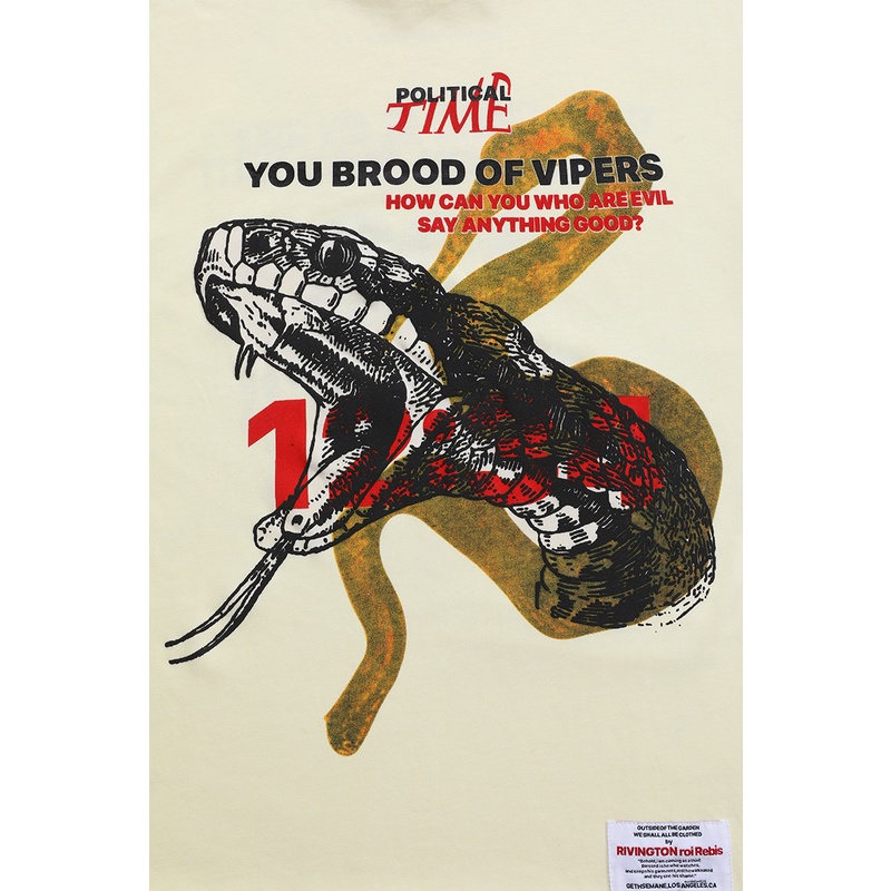 RRR123 alchemy python print short-sleeved high street sports casual loose round neck T-shirt couple with the same paragraph