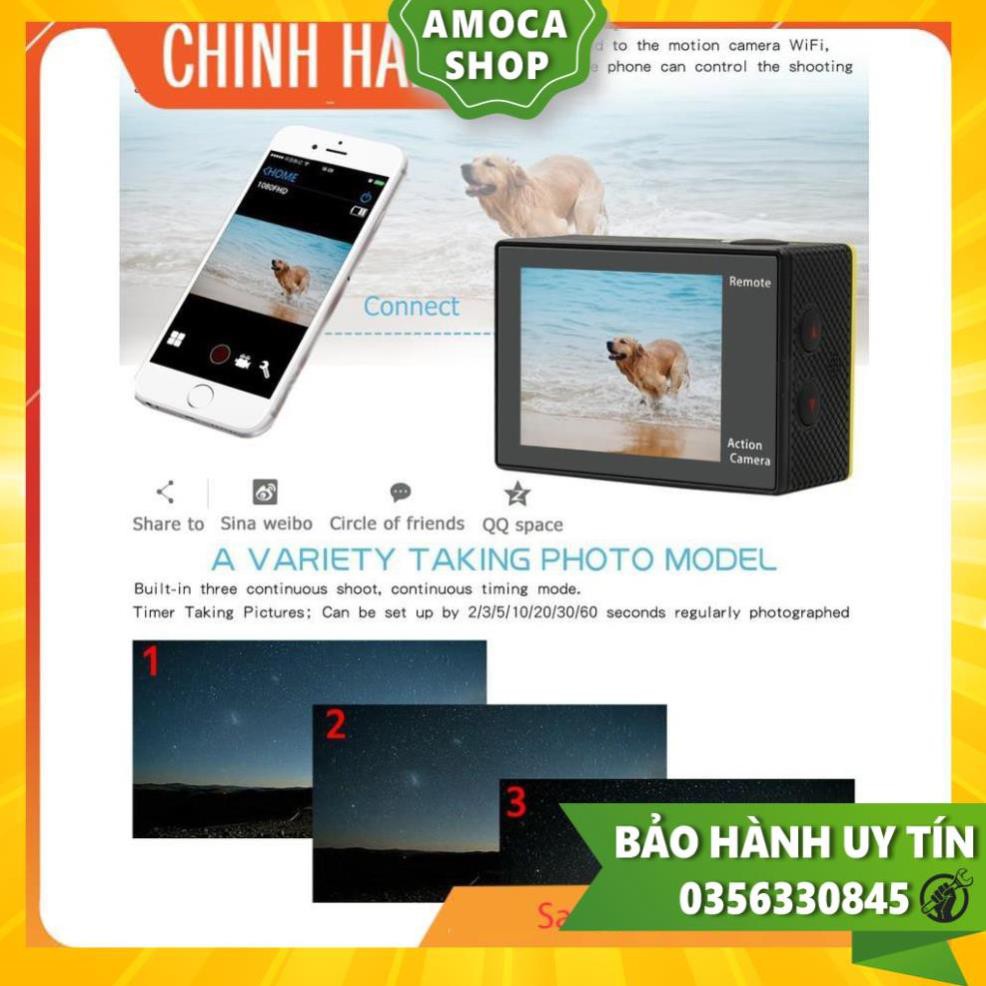 [ TRỢ SHIP] Camera Hành Trình 4K Ultra HD Wifi Kết Nối Với Điện Thoại Live Stream Eken H9R [ CÓ VIDEO]