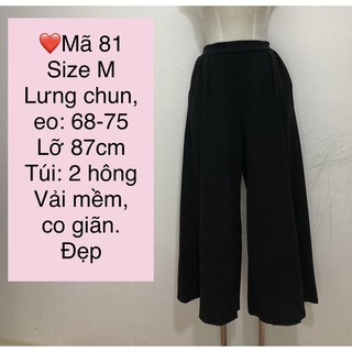 [QLN8083] Quần lửng nữ ống rộng
