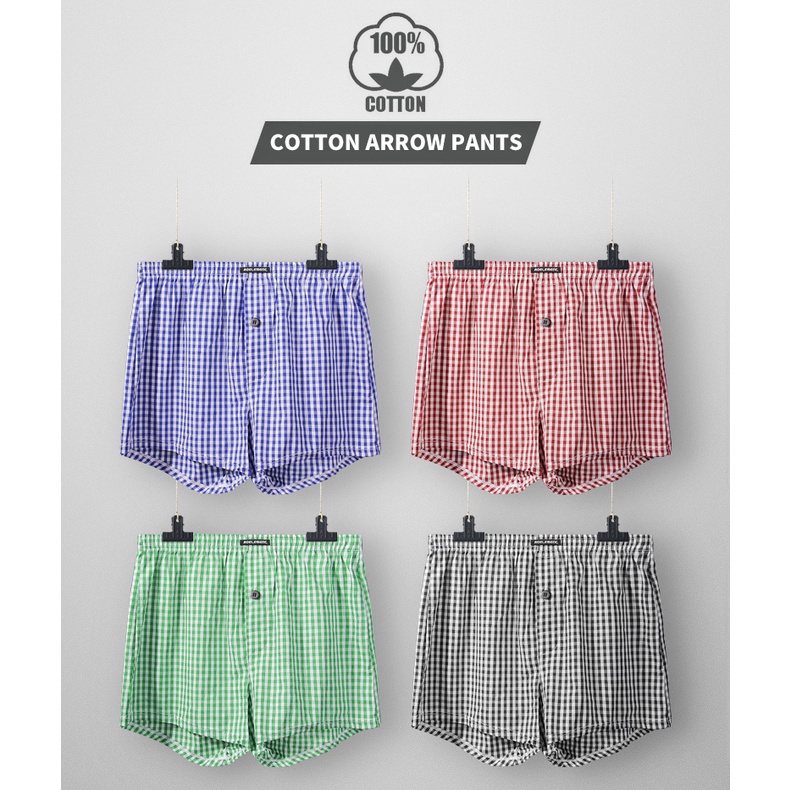 Quần Lót Boxer Cotton Mỏng Thoáng Khí Thoải Mái Mẫu Mới Dành Cho Nam 172
