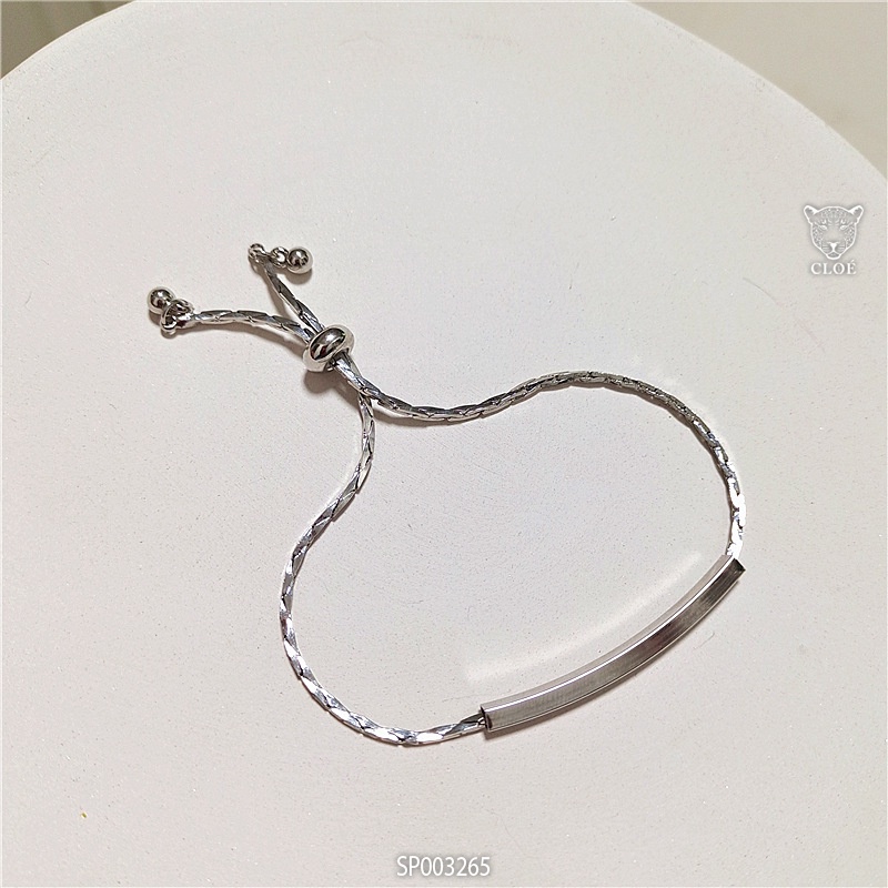 Lắc tay nữ titan dây rút vòng tay nữ gold bar khắc chữ Love Dream xinh xắn phụ kiện trang sức Cloe Accessories 3263