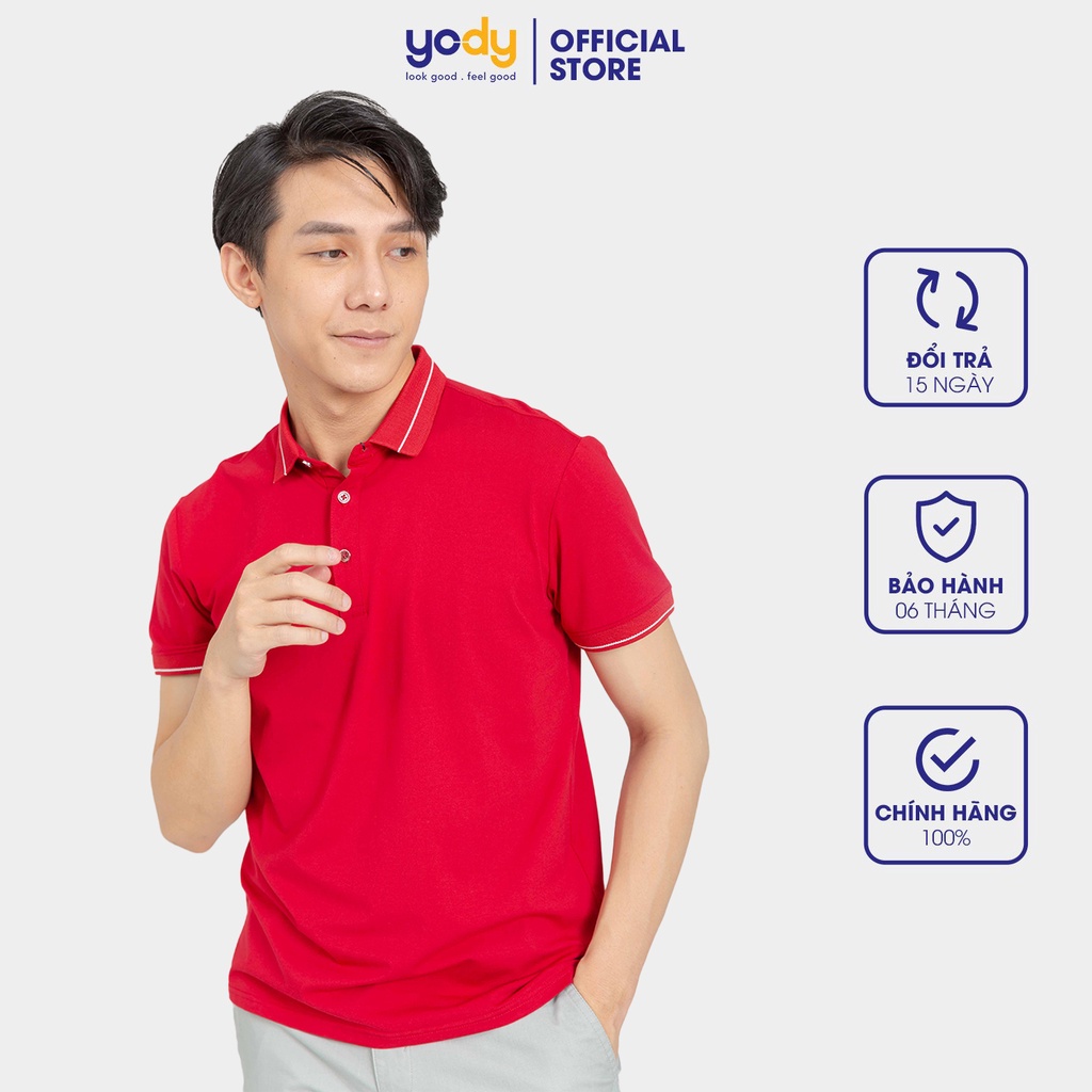 [Mã WABRYD121 giảm 10% tối đa 30k đơn 99k] Áo Thun Nam Polo Cotton Pima Có Cổ Ngắn Tay YODY (APM3013)