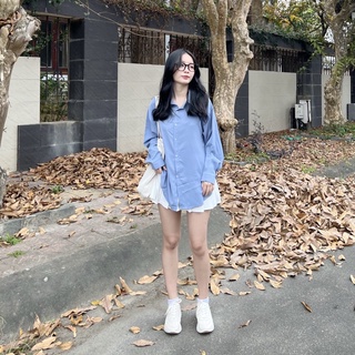 ÁO SƠ MI LỤA TRƠN ULZZANG NHIỀU MÀU (ảnh thật)
