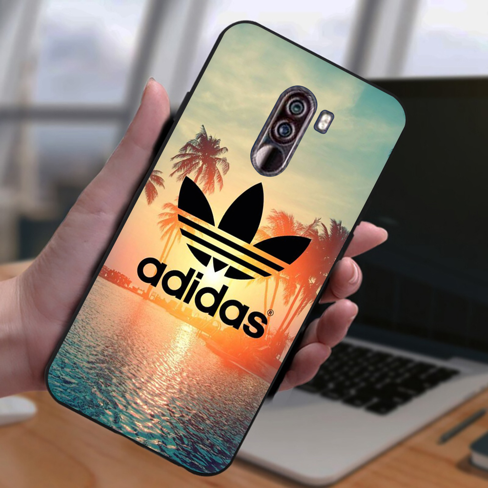 Ốp Điện Thoại Mềm Chống Rơi Màu Đen In Logo Adidas Cho Xiaomi F1 Max 3 9 Se 9t Note 10 9 Pro