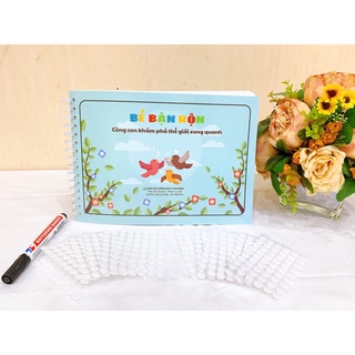 Bộ sách bóc dán - bé bận rộn bộ đồ chơi trí tuệ dành cho bé