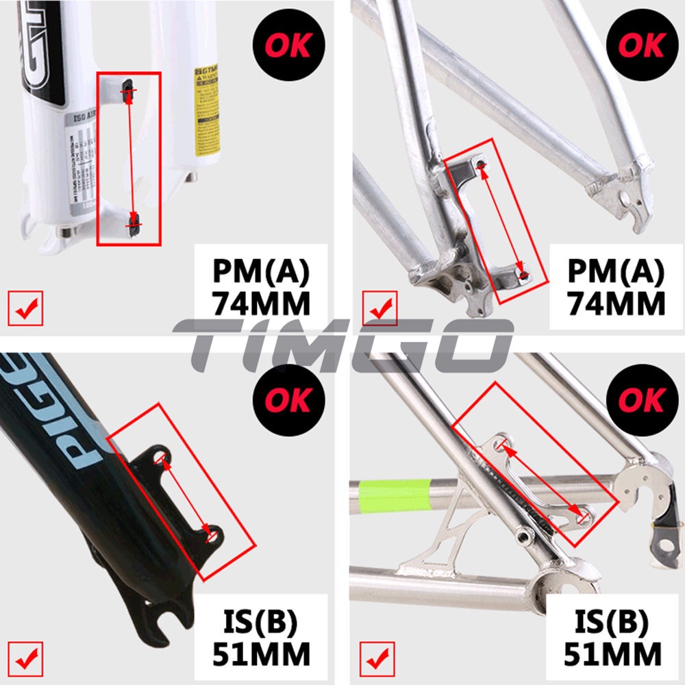 Kẹp Phanh Đĩa Xe Đạp Leo Núi PM-PM PM-IS 160mm Nâng Cấp Đến 180mm/203mm