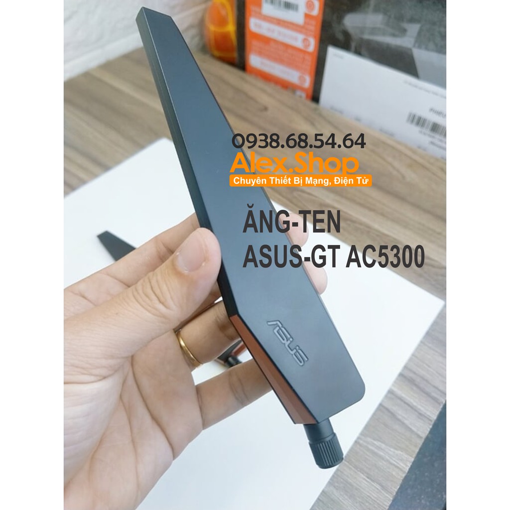 [Mã ELFLASH3 hoàn 10K xu đơn 20K] [Giá 2 chiếc] Anten Phát WiFi Tháo Máy Asus-GT-AC5300