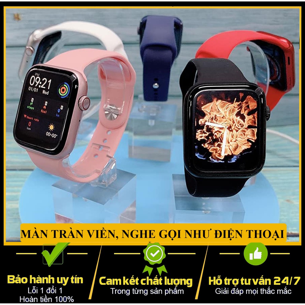 [Bản Plus Cao Cấp Nhất] Đồng Hồ Thông Minh T500+ Plus Seri 6 Màn Hình Tràn Viền, Pin Bền, Nghe Gọi Như Điện Thoại