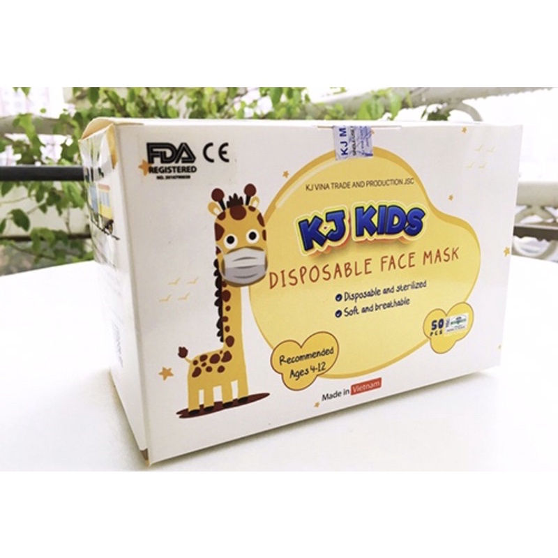 Khẩu trang y tế trẻ em kj kids