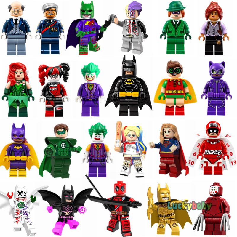 Đồ chơi lego nhân vật hình DC ROBIN BatmanJoker Harley Quinn