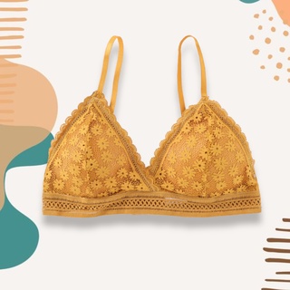 Áo lót Bralette kiểu Pháp áo không gọng mút mỏng tháo được nhiều màu