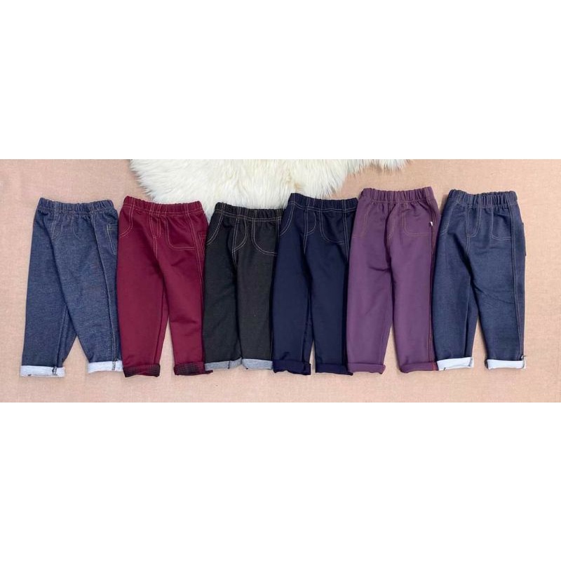 ( Size 31-40kg) Quần jean giả bò vải xuất dư chất mềm đẹp