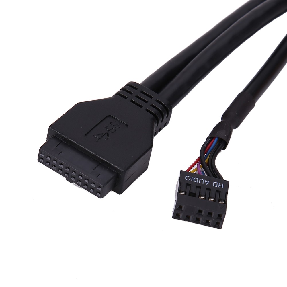 Bộ chia cổng 3.5 &quot; 20Pin sang 2 cổng USB 3.0 kèm phụ kiện