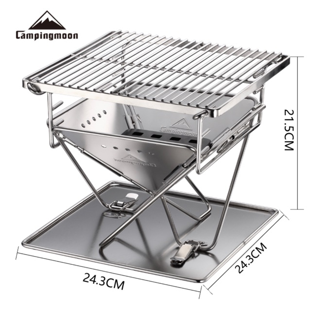 Bếp nướng xếp gọn CampingMoon X-MINIPRO dành cho cắm trại, dã ngoại...