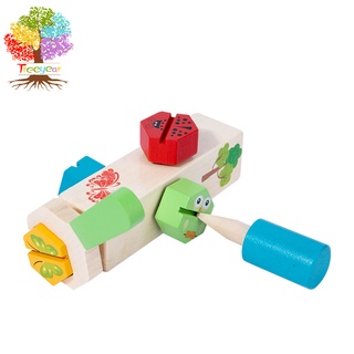 Khối vít Treeyear - Trẻ em. Màu sắc phù hợp nhiều màu sắc, đồ chơi và kỹ năng giác quan cổ điển cho trẻ mới biết đi