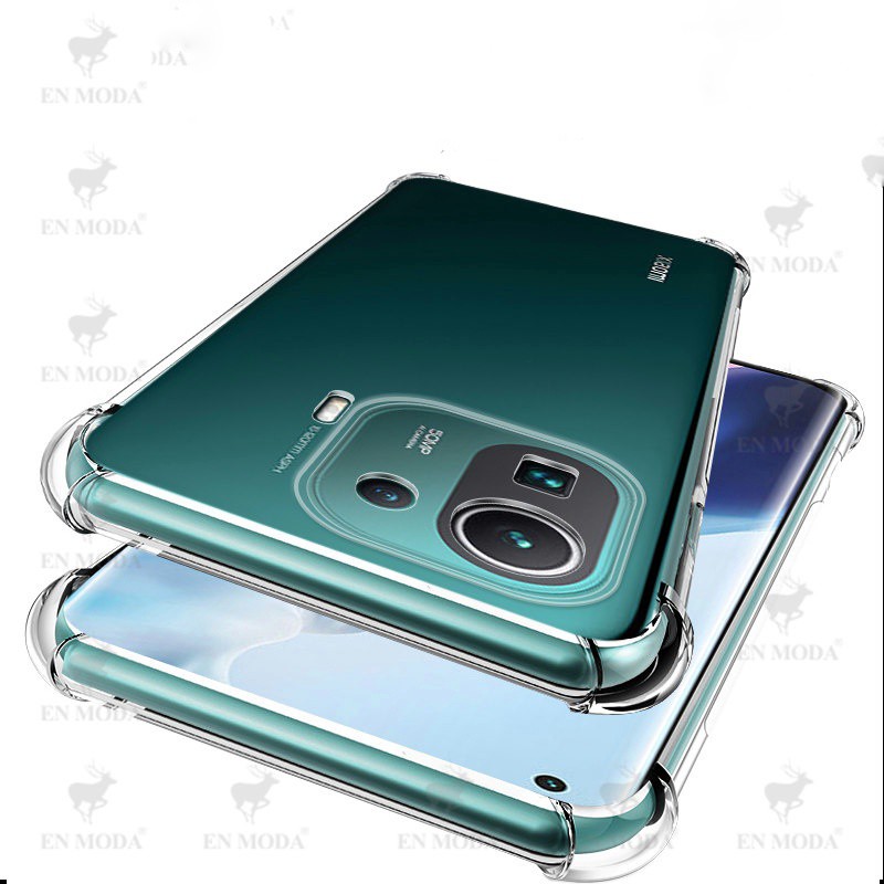 Ốp lưng Xiaomi Mi 11 Pro dẻo trong lồi 4 góc ôm máy cao cấp lâu ố vàng