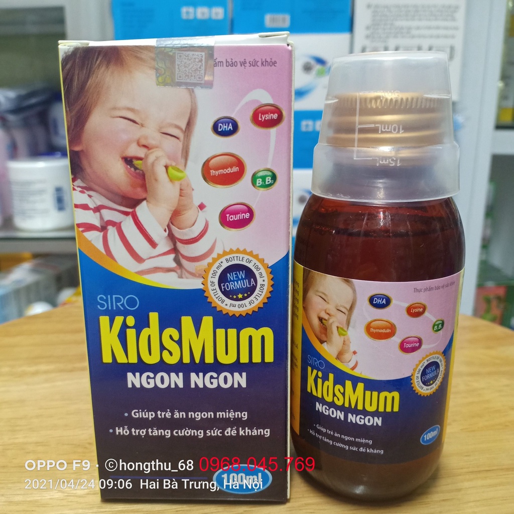 Siro Kidsmum Ngon Ngon- Siro dành cho trẻ biếng ăn