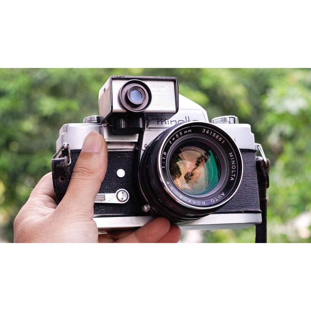 Máy film cổ Minolta SR-1 kèm lens 55mm f1.8