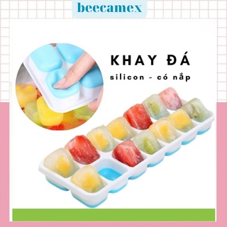 Khay đá silicon có nắp Khay làm đá silicon