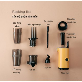 Máy ép chậm mini MOKKOM  MK-SJ001