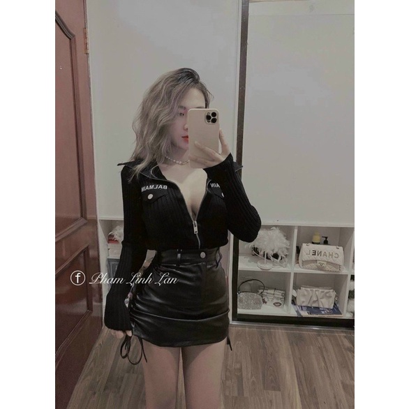 [Mã 11FASHIONSALE1 giảm 10K đơn 50K] CHÂN VÁY DA RÚT HAI BÊN | BigBuy360 - bigbuy360.vn
