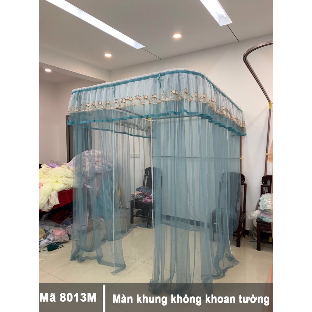 Màn khung không khoan tường ròng rọc - mùng ngủ hiện đại đẹp -công chúa - chống muỗi