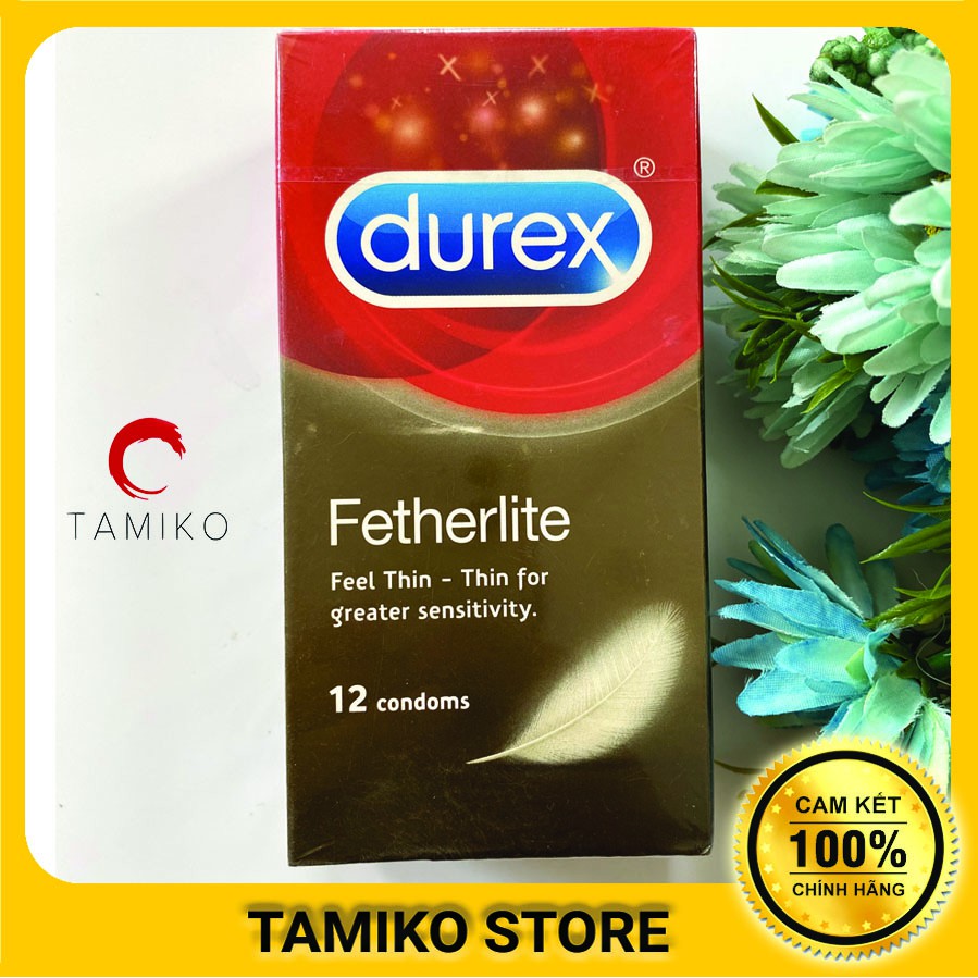 [CHÍNH HÃNG] Bao cao su DUREX Fetherlite Siêu Mỏng - Hộp 12 Cái - xuất xứ ANH