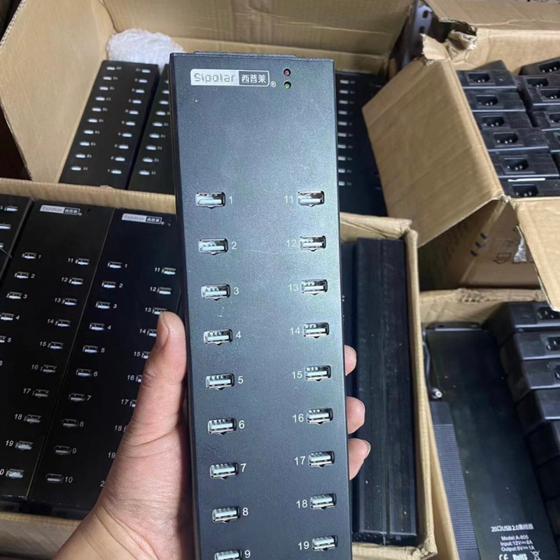 Hub usb 20 cổng Sipolar , bộ chia cổng usb 20port 99%