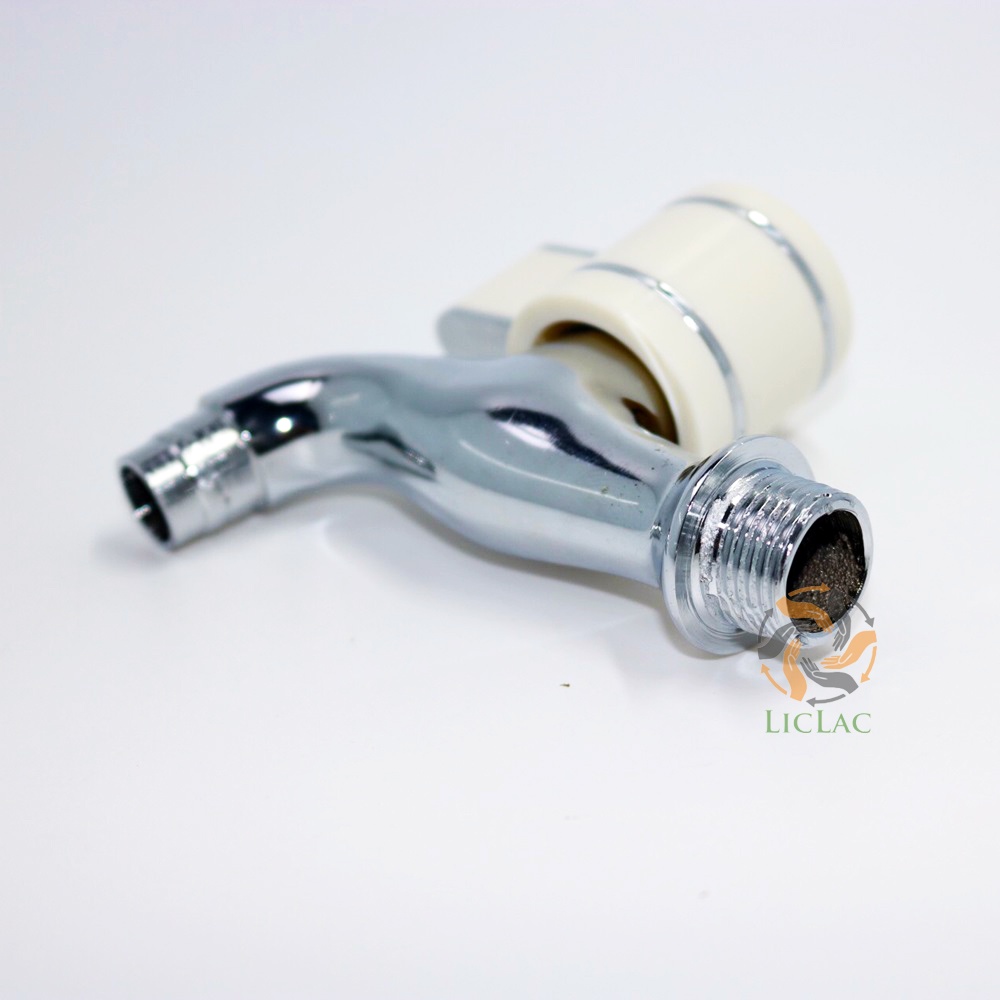 Vòi hồ Valencia 411 Hàn Quốc chất liệu INOX mạ Crom bóng Cao Cấp chuyên dùng làm Vòi Nước, Vòi Máy Giặt - LICLAC