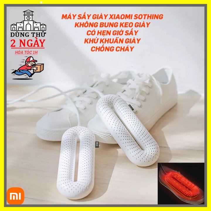 Máy sấy giày Xiaomi Sothing, sấy khô khử khuẩn chống mùi hôi, có hẹn giờ tự động tắt, lỗi 1 đổi 1