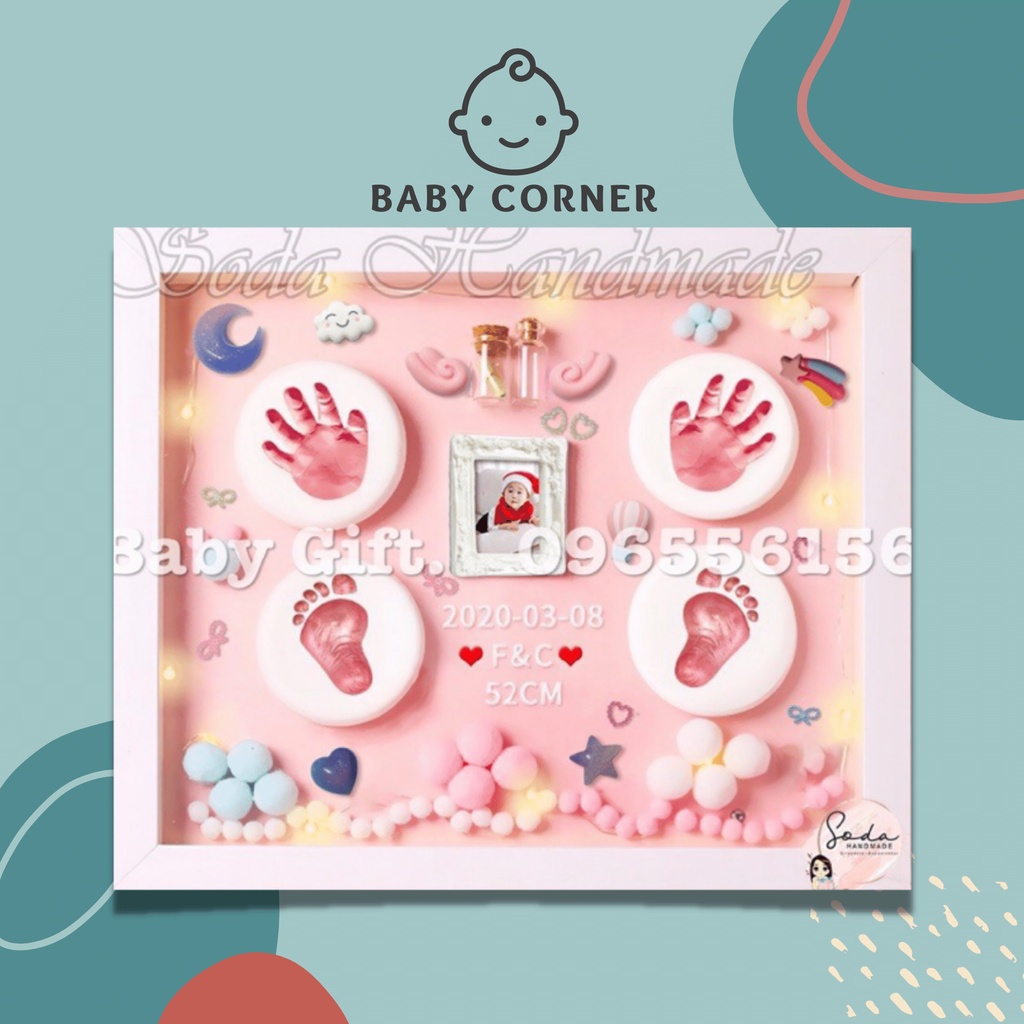 🍼Bộ Khung ảnh in dấu chân tay cho bé 🍼