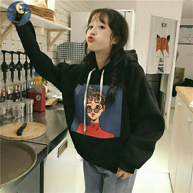 Áo hoodie ulzzang style Korea
