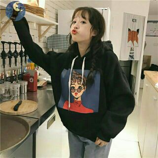 Áo hoodie ulzzang style Korea