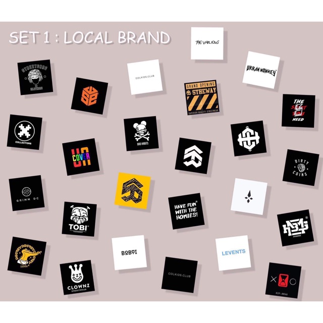 SET 30 HÌNH DÁN LOCAL BRAND