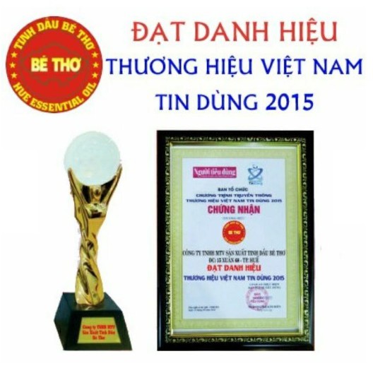 Tinh Dầu Tràm Bé Thơ Chai 50ml và 100ml (Có Tem Chống Hàng Giả Của Công ty TNHH MTV SẢN XUẤT TINH DẦU BÉ THƠ)