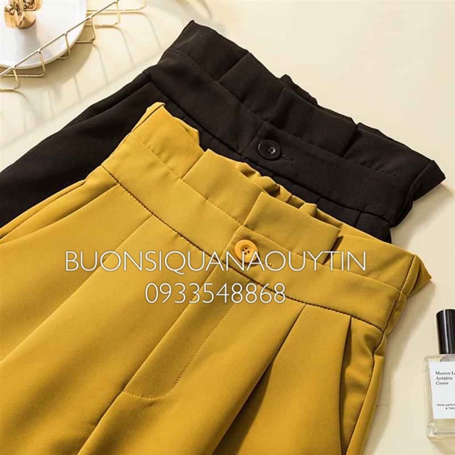 QUẦN BAGGY CẠP CAO NHÚN BÈO ĐẸP 8314