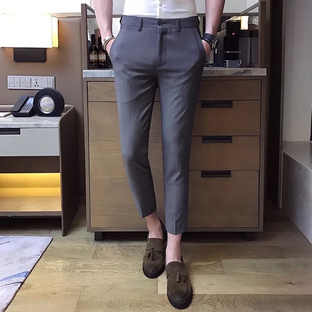 Free ship 50 _Quần tây Hàn Quốc vải cotton mềm mịn | BigBuy360 - bigbuy360.vn