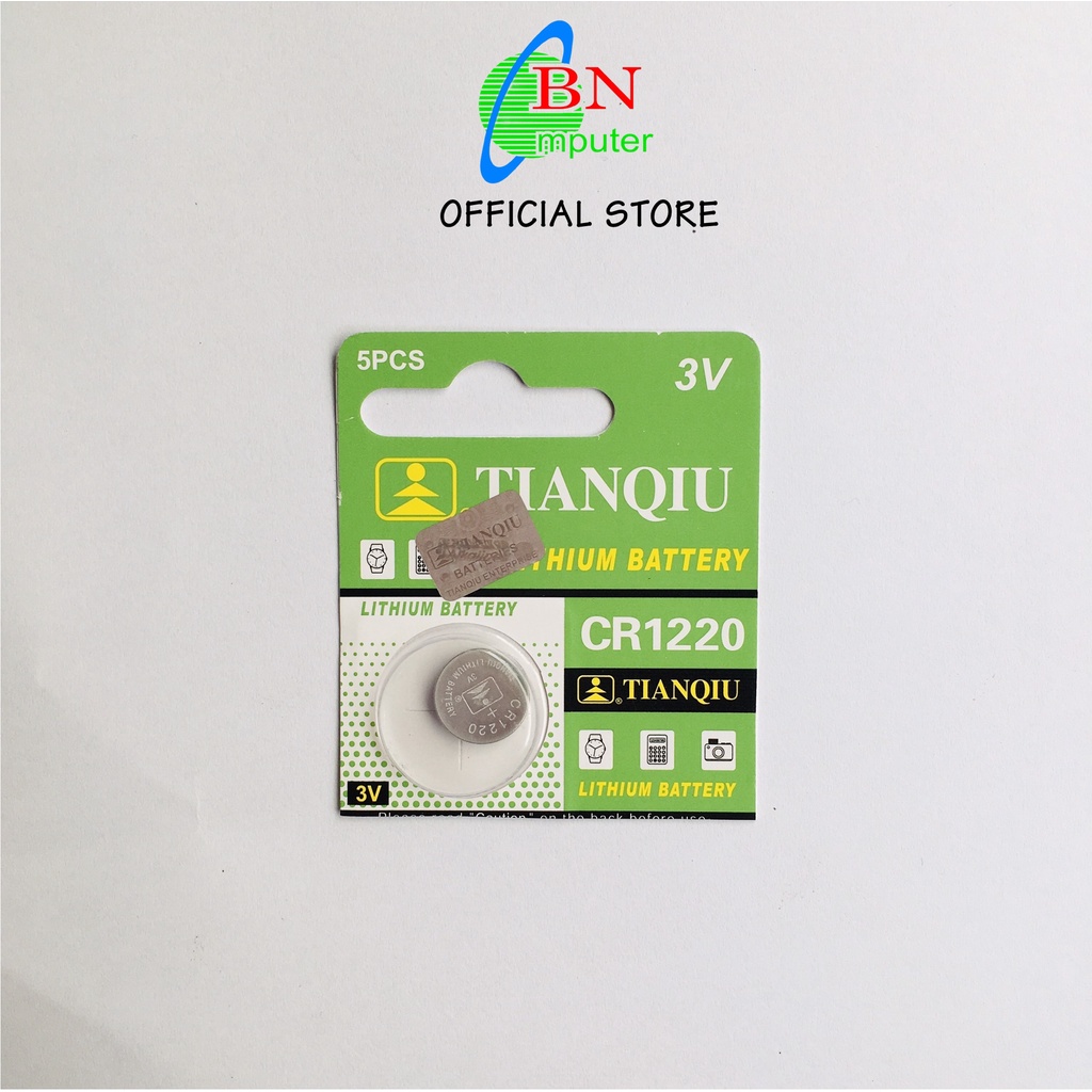 1 Viên Pin CMOS CR1220 dành cho đầu ghi Dahua, Hikvision, Vantech,..sai thời gian hiển thị