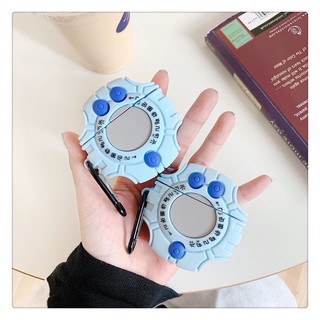 Vỏ ốp case Airpod Pro Digimon Digivice có kèm móc đeo