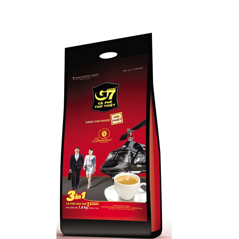 Cà phê hòa tan G7 3in1 Trung Nguyên Legend Bịch 1,6kg