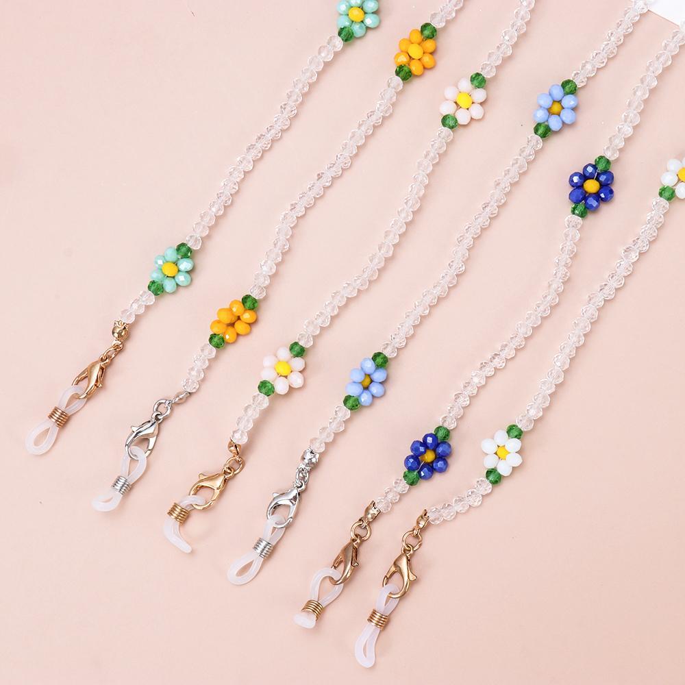 ESPO Dây Đeo Mắt Kính Chống Thất Lạc Đính Hạt Nhiều Màu Sắc Dễ Thương Cho Nữ