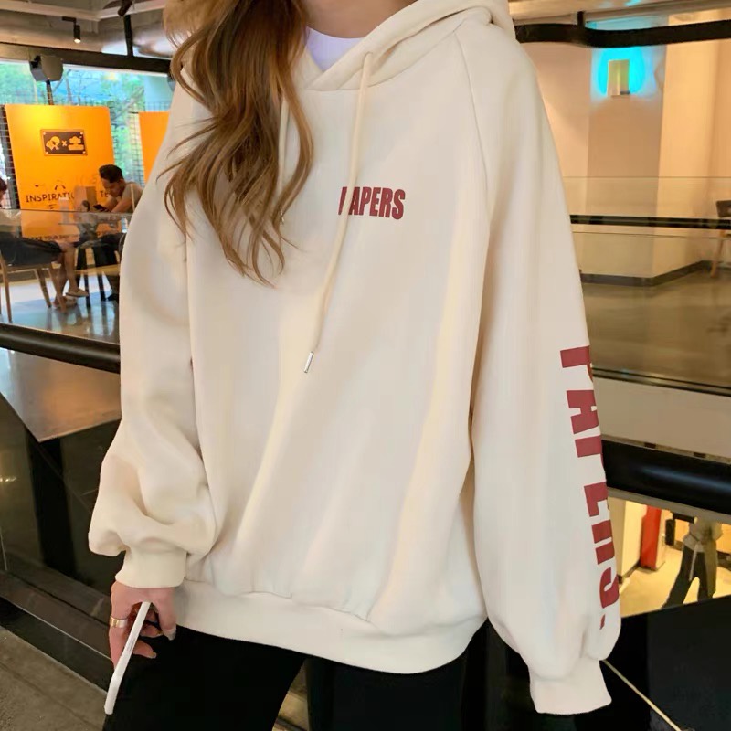 Áo hoodies nữ - Áo khoác nỉ form rộng chất dầy dặn có mũ hàng Quảng Châu cao cấp | BigBuy360 - bigbuy360.vn