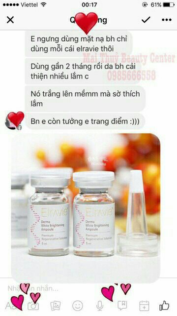 HỘP 12 ỐNG tbg phức hợp Serum Elravie Derma