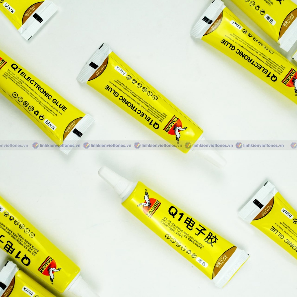 Keo Falcon Q1 15ml dán khung, viền, dán linh kiện, chịu nhiệt, nhanh khô, chống nước,..