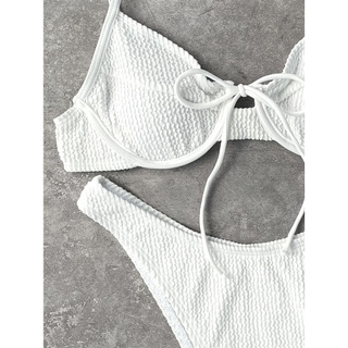 Bikini Nữ Có Gọng Màu Trắng Chất Liệu Polyester
