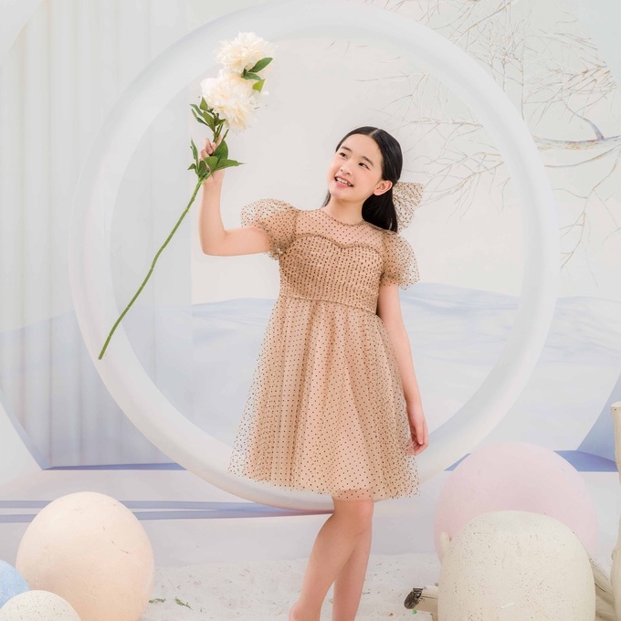 Váy công chúa JOOKYLI bé gái tay bồng 48G0988