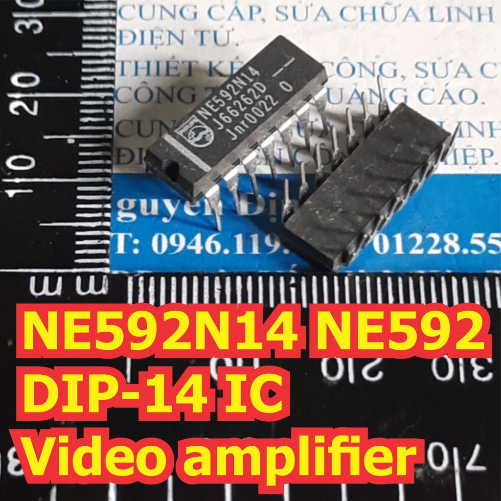 2 con NE592N14 NE592 DIP-14 IC Video amplifier kde7371