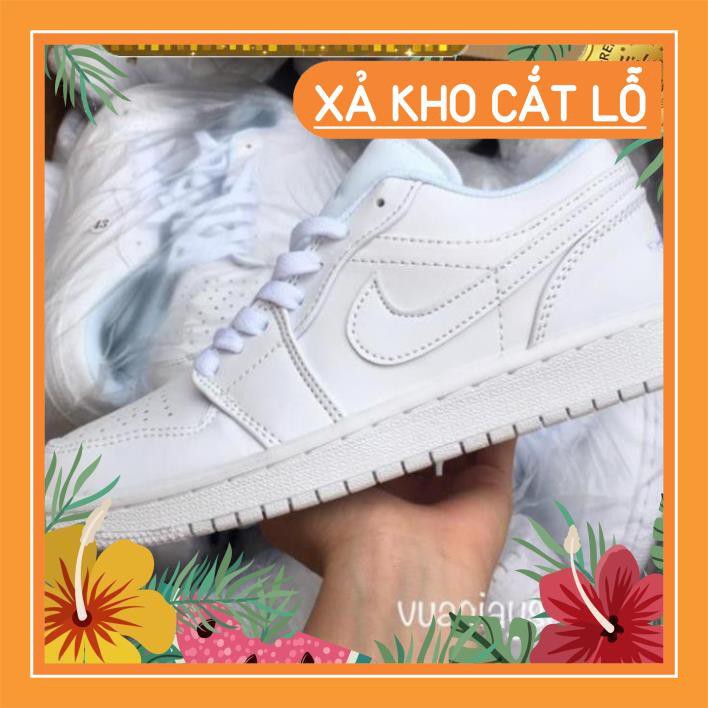 [ ẢNH THẬT ] Giày sneaker jd1, jordan 1 trắng thấp cổ | BigBuy360 - bigbuy360.vn