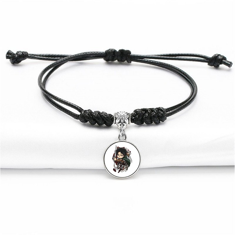 (30) Vòng tay in hình ATTACK ON TITAN Đại Chiến Titan M1 anime chibi trang sức quà tặng